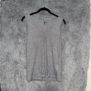 ASOS Tank Top Size M Gray Sleeveless Scoop Neck‎ Basic Casual Shirt